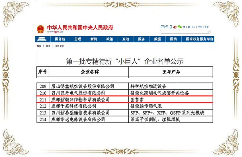 第一批專(zhuān)精特新“小巨人”企業(yè)